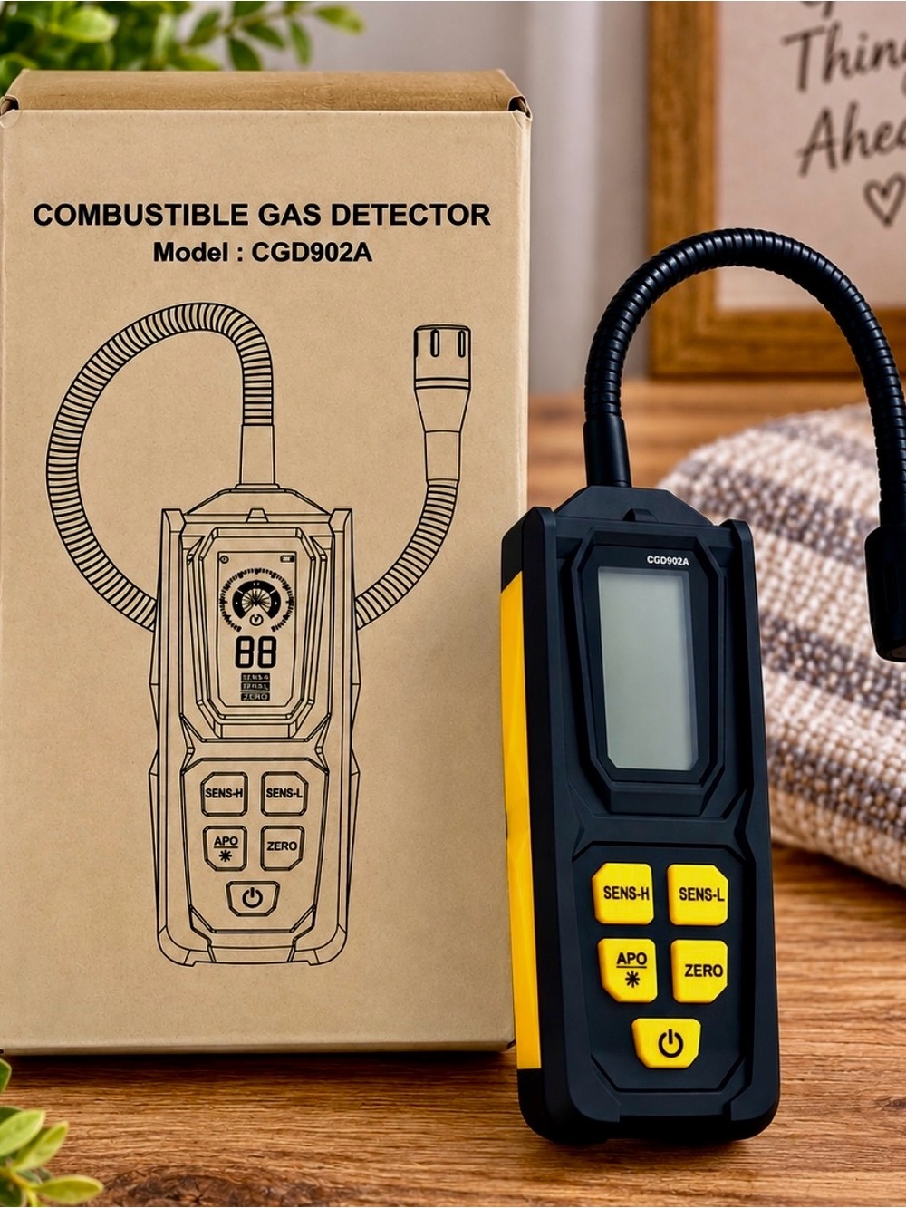 Combustible Gas Detector - Yellow & Black model CDG902A